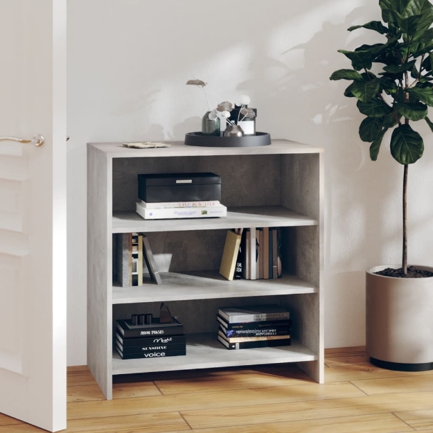 Credenza Grigio Cemento 70x40,5x75 cm in Truciolato