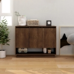 Credenza Rovere Marrone 97x31x75 cm in Truciolato