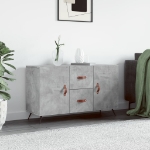 Credenza Grigio Cemento 100x36x60 cm in Legno Multistrato