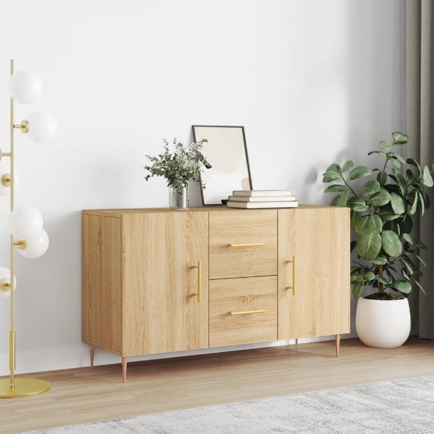 Credenza Rovere Sonoma 100x36x60 cm in Legno Multistrato