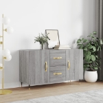 Credenza Grigio Sonoma 100x36x60 cm in Legno Multistrato