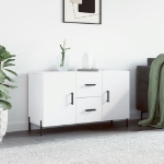 Credenza Bianca 100x36x60 cm in Legno Multistrato