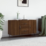 Credenza Rovere Marrone 100x36x60 cm in Legno Multistrato