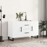 Credenza Bianca 100x36x60 cm in Legno Multistrato