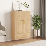 Credenza Rovere Sonoma 69,5x31x115 cm in Legno Multistrato