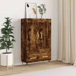 Credenza Rovere Fumo 69,5x31x115 cm in Legno Multistrato