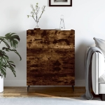 Credenza Rovere Fumo 69,5x34x90 cm in Legno Multistrato