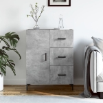 Credenza Grigio Cemento 69,5x34x90 cm in Legno Multistrato