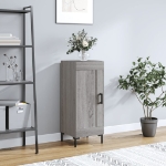 Credenza Grigio Sonoma 34,5x34x90 cm in Legno Multistrato