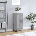 Credenza Grigio Sonoma 34,5x34x90 cm in Legno Multistrato