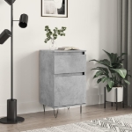 Credenza Grigio Cemento 40x35x70 cm in Legno Multistrato