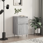 Credenza Grigio Sonoma 40x35x70 cm in Legno Multistrato