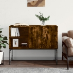 Credenza Rovere Fumo 100x40x79,5 cm in Legno Multistrato