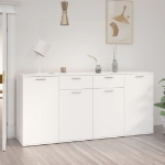 Credenza Bianca 160x36x75 cm in Truciolato