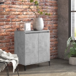 Credenza Grigio Cemento 60x35x70 cm in Truciolato