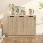 Credenza Rovere Sonoma 90,5x30x70 cm in Legno Multistrato