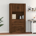 Credenza Rovere Marrone in Legno Multistrato