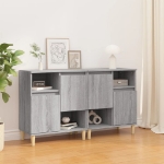 Credenze 2pz Grigio Sonoma 60x35x70 cm in Legno Multistrato