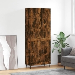 Credenza Rovere Fumo  69,5x34x180 cm in Legno Multistrato