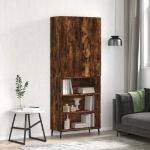 Credenza Rovere Fumo  69,5x34x180 cm in Legno Multistrato