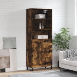 Credenza Rovere Fumo  69,5x34x180 cm in Legno Multistrato