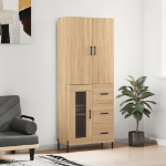 Credenza Rovere Sonoma 69,5x34x180 cm in Legno Multistrato