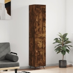 Credenza Rovere Fumo 34,5x34x180 cm in Legno Multistrato