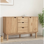 Credenza OTTA 113,5x43x73 cm in Legno Massello di Pino