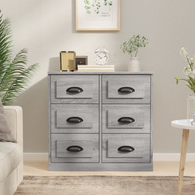 Credenza Grigio Sonoma 70x35,5x67,5 cm in Legno Multistrato