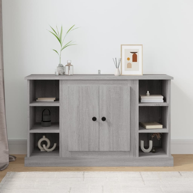 Credenza Grigio Sonoma 100x35,5x60 cm in Legno Multistrato