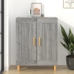 Credenza Grigio Sonoma 69,5x34x90 cm in Legno Multistrato