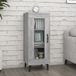 Credenza Grigio Sonoma 34,5x34x90 cm in Legno Multistrato