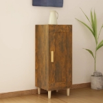 Credenza Rovere Fumo 34,5x34x90 cm in Legno Multistrato