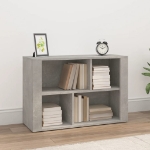 Credenza Grigio Cemento 80x30x54 cm in Legno Multistrato