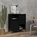 Credenza Nero 60x35x70 cm in Legno Multistrato