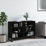 Credenza Nera 103,5x35x70 cm in Legno Multistrato