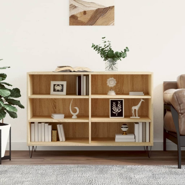 Credenza Rovere Sonoma 103,5x35x70 cm in Legno Multistrato