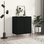 Credenza Nero 60x35x70 cm in Legno Multistrato