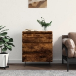 Credenza Rovere Fumo 60x35x70 cm in Legno Multistrato