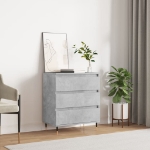 Credenza Grigio Cemento 60x35x70 cm in Legno Multistrato