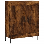 Credenza Rovere Fumo 69,5x34x90 cm in Legno Multistrato