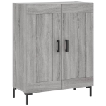 Credenza Grigio Sonoma 69,5x34x90 cm in Legno Multistrato