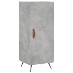 Credenza Grigio Cemento 34,5x34x90 cm in Legno Multistrato