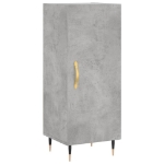 Credenza Grigio Cemento 34,5x34x90 cm in Legno Multistrato