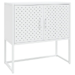 Credenza Bianca 75x35x75 cm in Acciaio