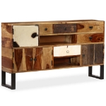 Credenza in Legno Massello di Sheesham 140x30x80 cm