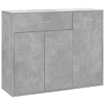 Credenza Grigio Cemento 88x30x70 cm in Truciolato