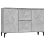 Credenza Grigio Cemento 104x35x70 cm in Truciolato