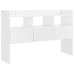 Credenza Bianca Lucido 105x30x70 cm in Truciolato