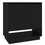 Credenza Nera 70x41x75 cm in Truciolato